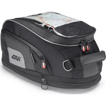 Zavazadlo na motocykl XS307Y tankruksak GIVI "TANKLOCK" s objímkou na nádrž, černý, rozšiřitelný,objem 15 l., YKK, od 2024