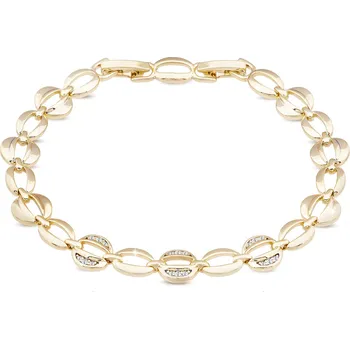 Náramek biju Pozlacený náramek 14k, ozdobený kulatými zrny se zirkony 2001968