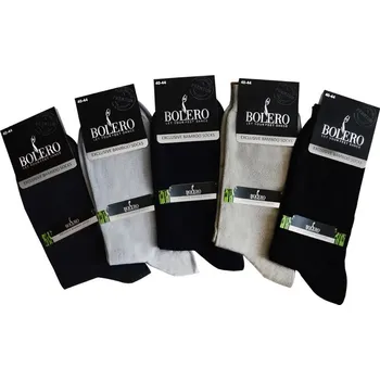 Pánské ponožky Pánské ponožky s bambusovým vláknem - Barva Tmavě modrá, Velikost 40-44 BOL 025