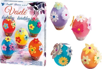 Velikonoční dekorace Anděl Přerov 7722 sada k dekorování vajíček veselé kytičky