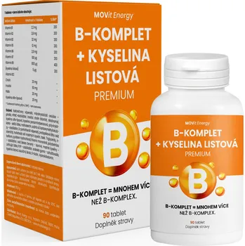 MOVit Energy B-Komplet + Kyselina listová Premium