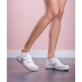 Dámská zdravotní obuv Leon 950 Dámská kožená pracovní zdravotní obuv - Bílá Velikost: 37