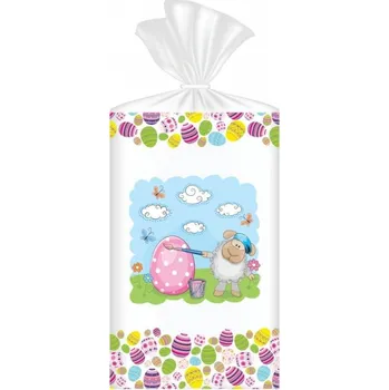 Forma na pečení ALVARAK GROUP a.s. Celofánový sáček - velikonoční ovečka - 15x24cm - 10ks