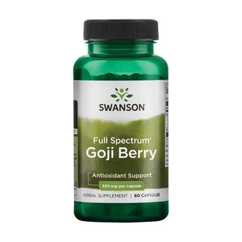 Swanson Goji Berry Doplněk stravy s kustovnicí čínskou 60 ks, kapsle, 500 mg