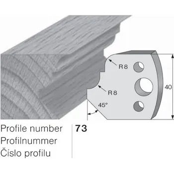 Omezovač do frézovací hlavy č. 73 40 x 4 mm PILANA