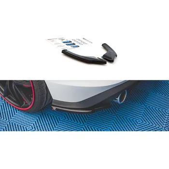 Tuning Splittery zadní boční Volkswagen Golf 8 GTI černý lesklý plast