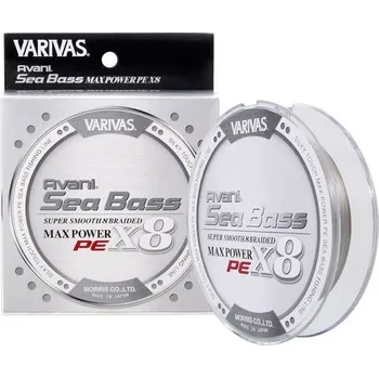 Varivas Šňůra Avani Sea Bass Max Power PE X8 Stealth Gray 150m - 0,148mm