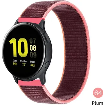 Nylonový Pásek Na Hodinky 20 Mm - Řemínek Varianta: Plum 64