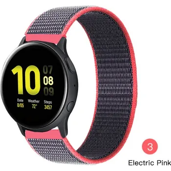 Nylonový Pásek Na Hodinky 20 Mm - Řemínek Varianta: Electric Pink 3