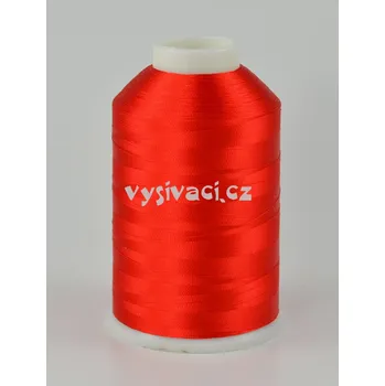 Nit vyšívací nitě červená ROYAL C717 návin 5000 metrů viskóza návin: 1 kón návin 5000m