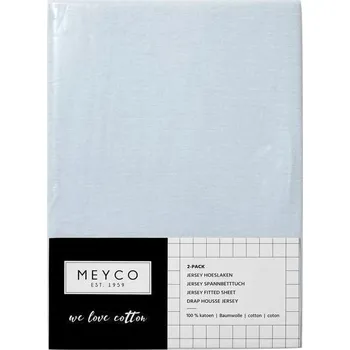Prostěradlo Meyco Žerzejové prostěradlo 70x140/150 - Light blue