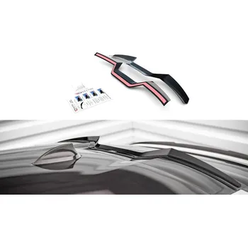 Tuning Prodloužení střešního spoileru BMW X6 M-Pack G06 černý lesklý plast