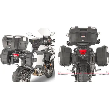 Zavazadlo na motocykl PL8711 trubkový nosič Benelli TRK 502 X (18-24) pro boční kufry
