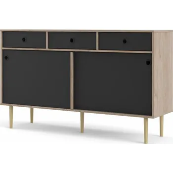 Komoda Falco Komoda Ruby 2d3s hickory/černá