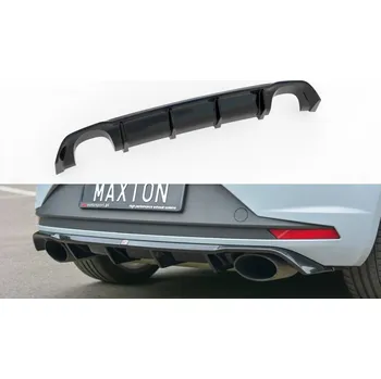 Nárazník Difuzor zadního nárazníku Seat Leon III Cupra 2014-2016 černý lesklý plast