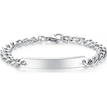 Náramek Ocelový náramek s destičkou