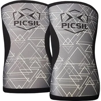 Chránič kolene Bandáže na kolena Picsil - grey 7 mm Velikost: M