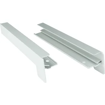 Parapet AL krytky parapetu pod omítku, nos 25 mm | STŘÍBRNÁ RAL 9006 - 340 mm | LEVÁ / PRAVÁ