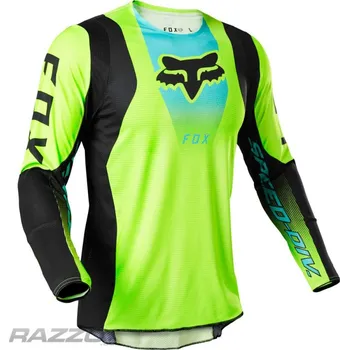 cyklistický dres Pánský MX dres FOX 360 Dier Jersey Flo Yellow 2022 XL