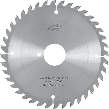 Pilový kotouč Pilový kotouč 250 x 3,6 x 50 40 WZ SK 5396 PILANA - pro upínací kolísavá pouzdra