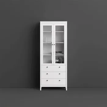 Policová skříň Falco Vitrína Real bílá