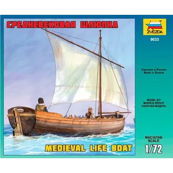 Plastikový model Zvezda Medieval Life Boat 1:72