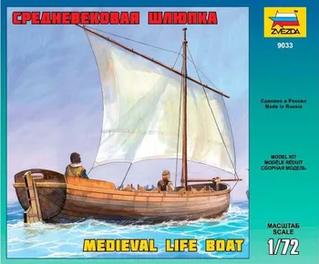 Plastikový model Zvezda Medieval Life Boat 1:72
