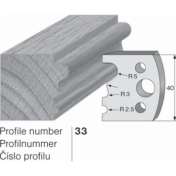 Fréza Omezovač do frézovací hlavy č. 33 40 x 4 mm PILANA