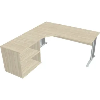 Kancelářský vozík HOBIS kancelářský stůl pracovní, sestava pravá - CE 1800 60 H P, akát + doprava zdarma