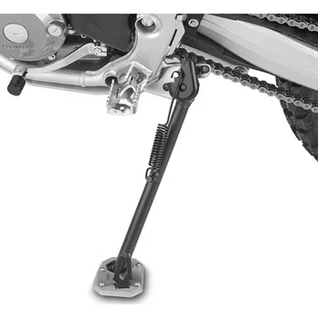 Rám pro motocykl ES1191 rozšíření bočního stojánku Honda CRF 300 L (21-24), stříbrné hliník/nerez