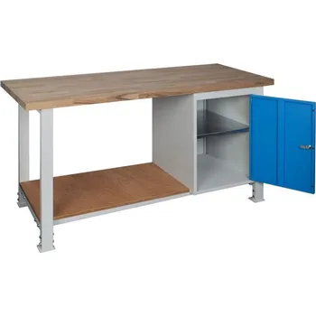 Průmyslová sponka Stavitelný dílenský stůl 1700mm M1, buková spárovka + doprava zdarma