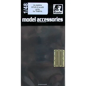 Plastikový model Hauler 1/48 Stug.III.ausf.B Grills (set for TAMIYA kit)