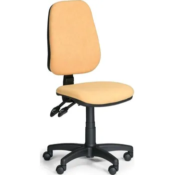 Kovo Praktik Kancelářská židle ALEX bez područek, žlutá + doprava zdarma