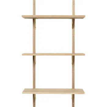 police Ferm Living Police Sector Shelf S/L, natural oak/brass
