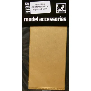 Plastikový model Hauler 1/35 Engraved plate - German Early