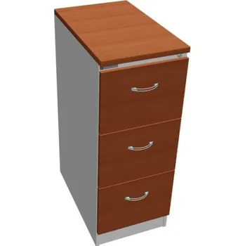 Kartotéka Kovová kartotéka A4 kombinovaná, lamino TŘEŠEŇ, 3 zásuvky + doprava zdarma