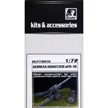 Plastikový model Hauler 1/72 sFH-18 german howitzer (resin kit)