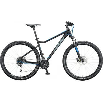 Horské kolo KTM Ultra Fun 29" Black Matt/Grey/Blue 2020