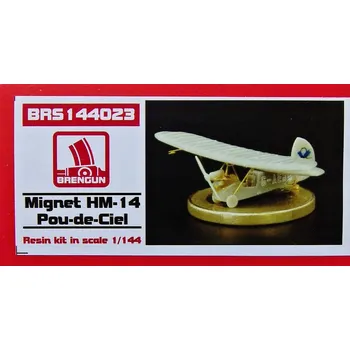 Plastikový model Brengun 1/144 Mignet HM-14 Pou-de-Ciel (resin kit)