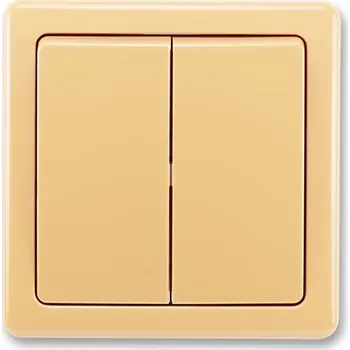 vypínač a zásuvka 3557G-C52340 D1 Přepínač střídavý dvojitý (6+6), béžová, ABB Swing