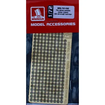 Plastikový model Brengun 1/72 Tie down points - star type (PE set)