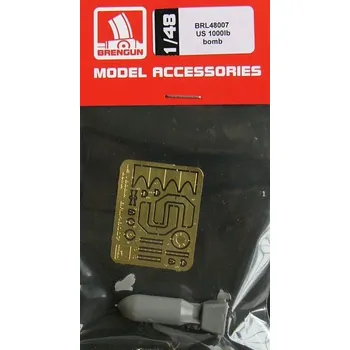 Plastikový model Brengun 1/48 US 1000lb bomb