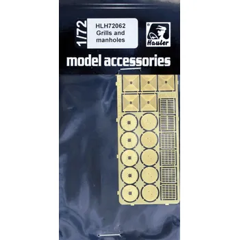 Plastikový model Hauler 1/72 Grills and manholes (PE set)