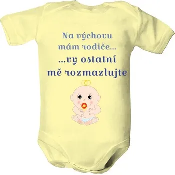 Kojenecký body Dětské body s potiskem Rozmazlujte mě dětské