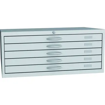 výkresová skříň A1, 5 zásuvek, šedá + doprava zdarma