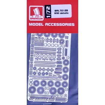 Plastikový model Brengun 1/72 WWI aircraft details (PE set)