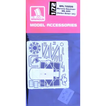 Plastikový model Brengun 1/72 Morane-Saulnier MS.225 - PE set (HELL/SMER)