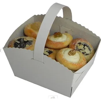 Krabička na výslužku Partydeco Košíček na svatební koláčky