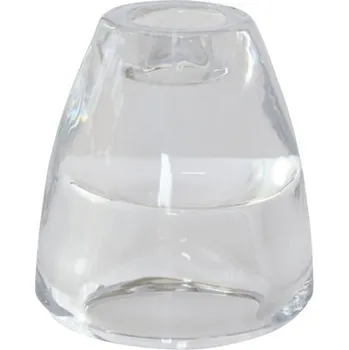 Svíčka SAHM Svícen GLASS 73X68mm 2IN1 CLEAR - 6ks/bal 100021791