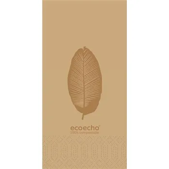 Papírový ubrousek SAHM Ubrousek 40x40 cm 3 vrstvý 1/8 ORGANIC - 250ks/bal 100025029